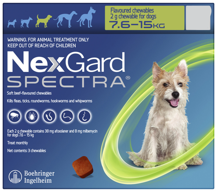 Nexgard Spectra for dogs 7.6-15kg