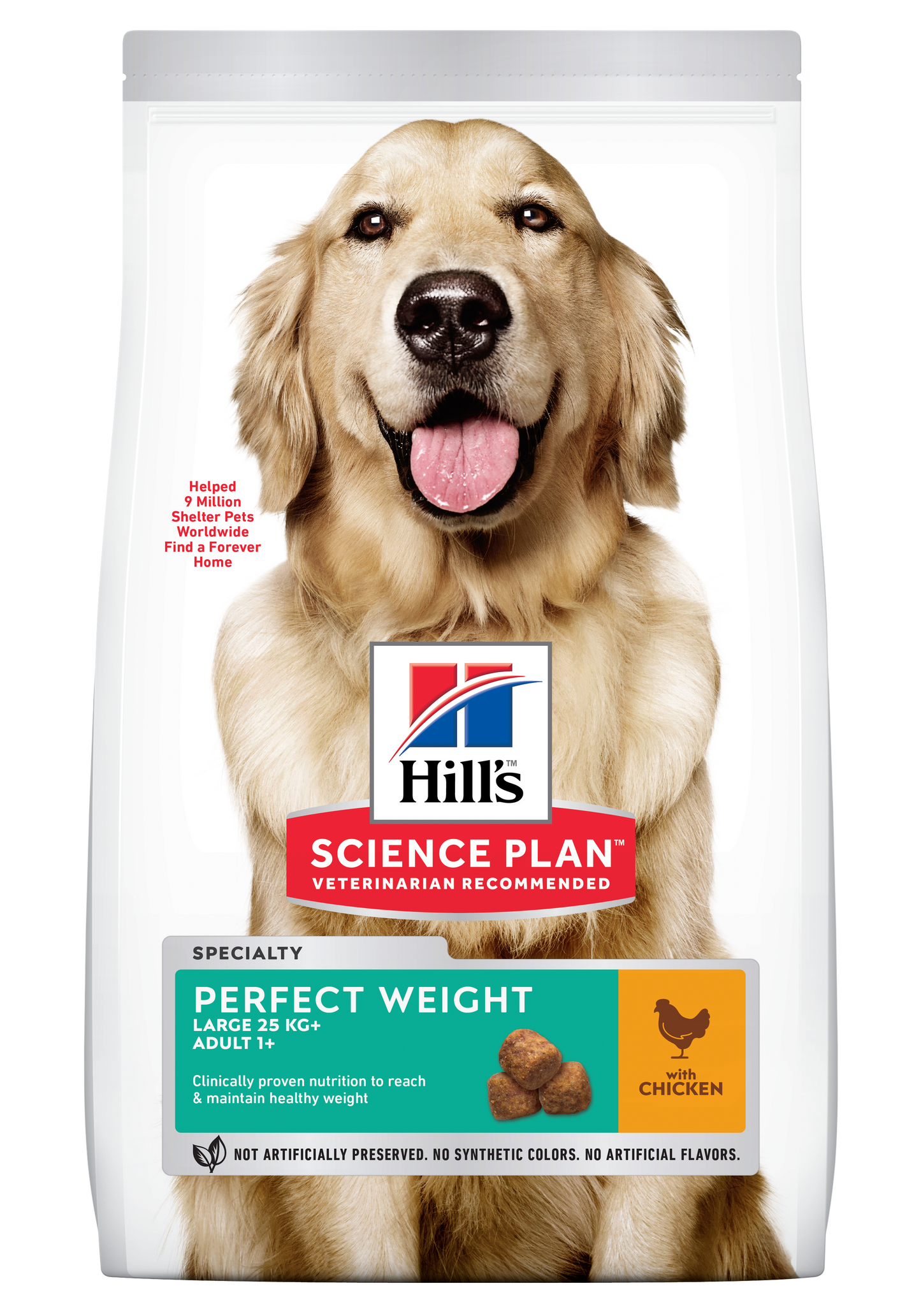 Hills Science Plan Adult Perfect Weight Large Breed Dry Dog Food Chicken Flavour