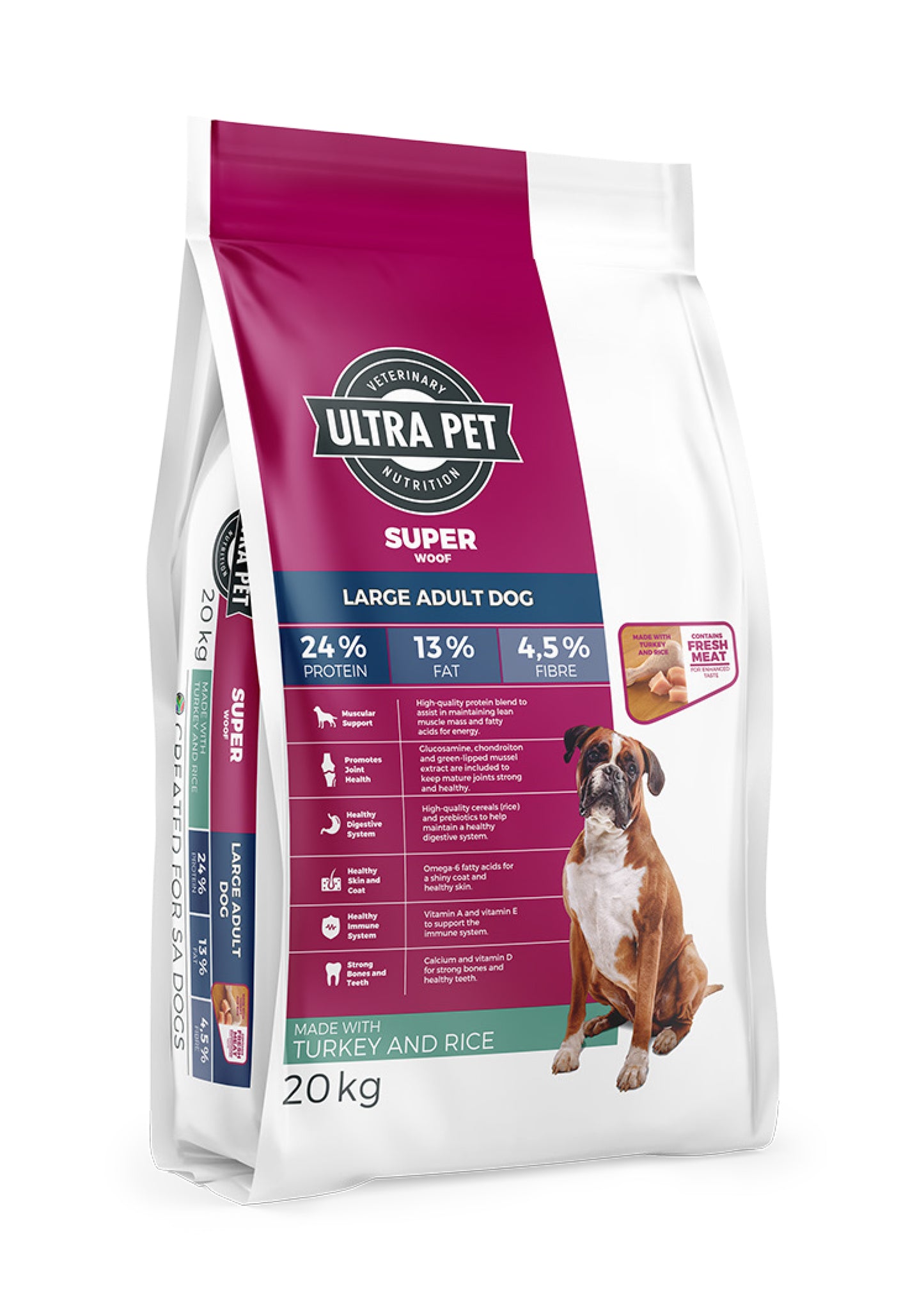 Ultra Pet Superwoof Large Adult Dry Dog Food - Turkey and Rice
