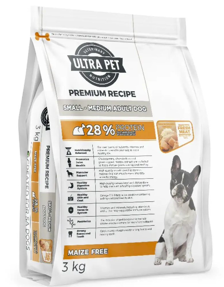 Ultra Pet Premium Recipe Adult Small & Medium Breed Dry Dog Food