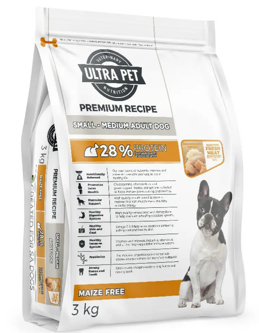 Ultra Pet Premium Recipe Adult Small & Medium Breed Dry Dog Food