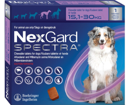 Nexgard Spectra for dogs 15.1-30kg