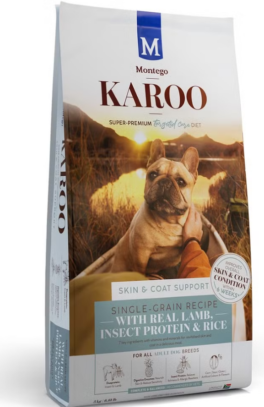 Montego Karoo Adult Lamb, Insect Protein and Rice Dog Food