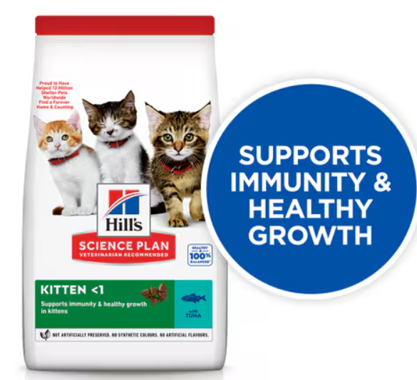 Hills Science Plan Kitten Dry Cat Food-Tuna