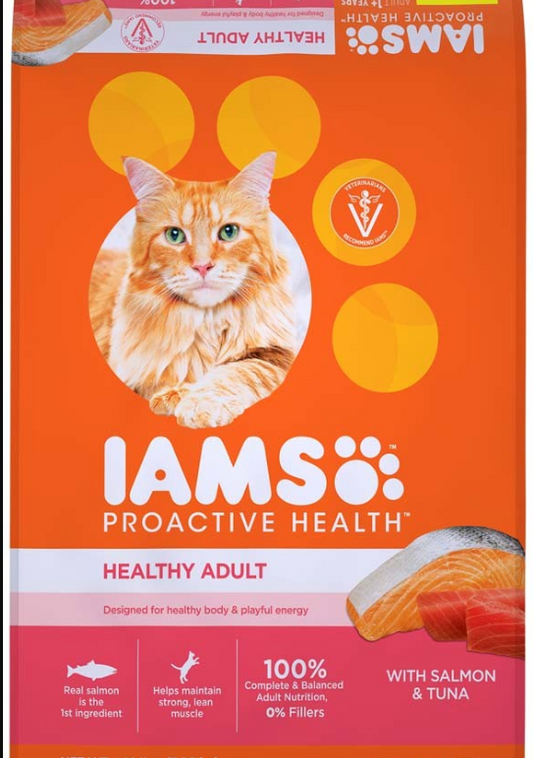IAMS Adult Dry Cat Food-Tuna and Salmon