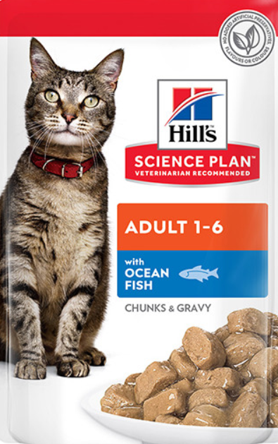 Hills Feline Adult Wet Cat Food-Ocean Fish