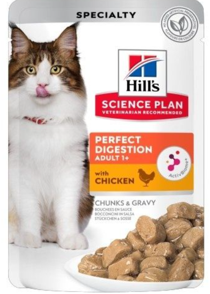 Hills Feline Adult Wet Cat Food Perfect Digestion