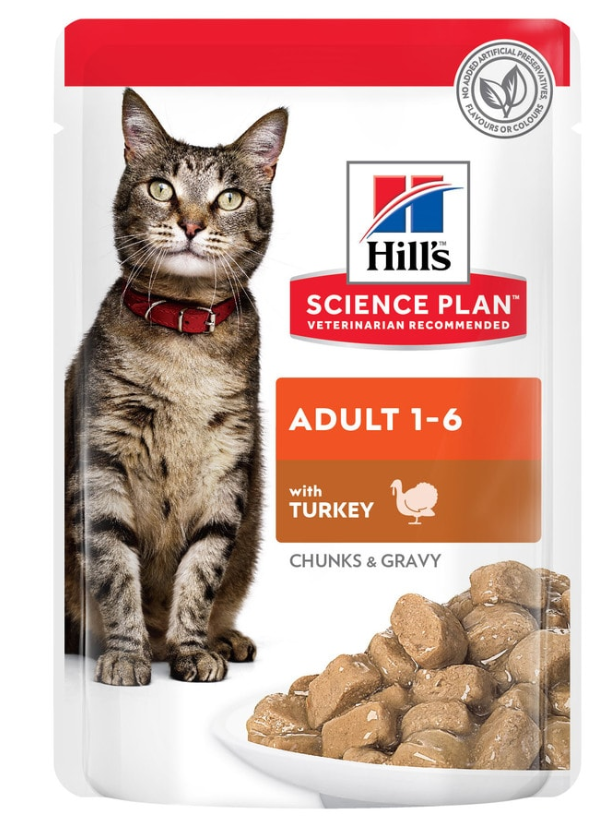 Hills Feline Adult Wet Cat Food-Turkey