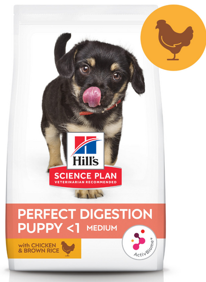 Hills Science Plan Perfect Digestion Puppy Medium Breed Dry Dog Food