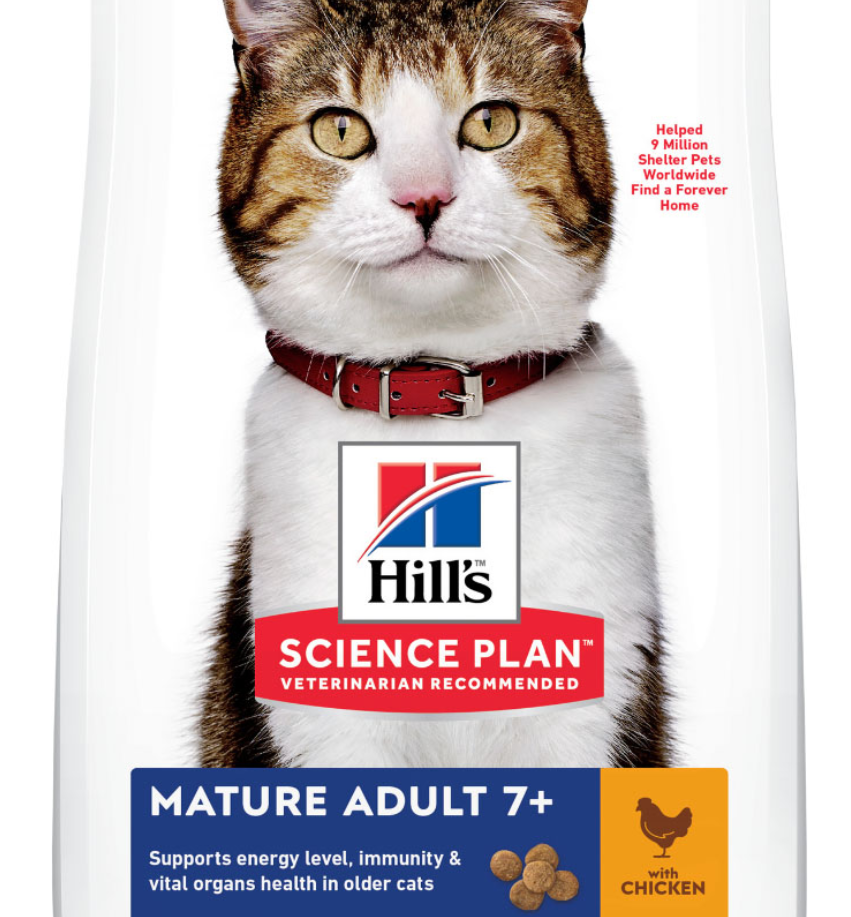 Hills Science Plan Mature 7+ Dry Cat Food-Chicken