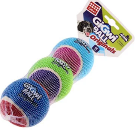 Gigwi Medium Tennis Balls 3pcs