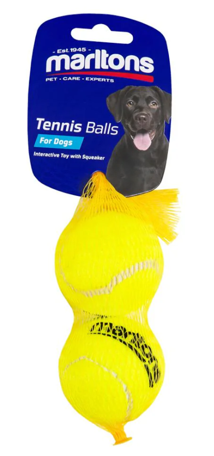 Marltons Medium Tennis Balls 2pcs