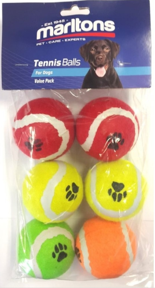 Marltons Tennis Balls 6pack