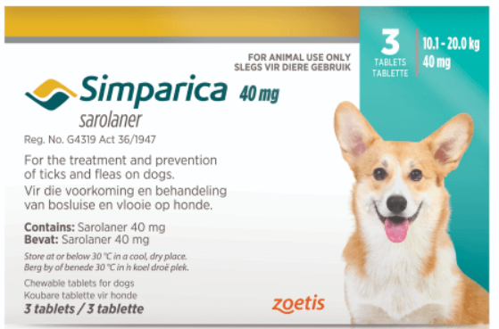 Simparica 10-20kg (Turqoise)