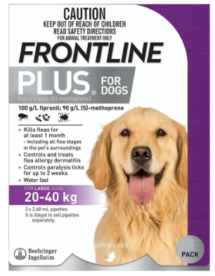 Frontline Plus for Dogs 20-40kg