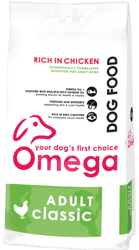 Omega Classic Adult Ostrich/Chicken Dry Dog Food