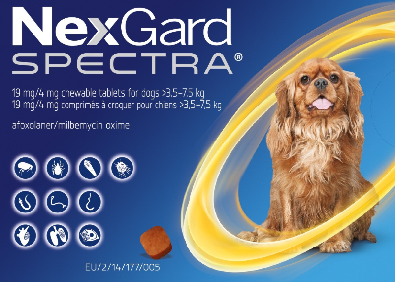 Nexgard Spectra for Dogs 3.6-7.5kg