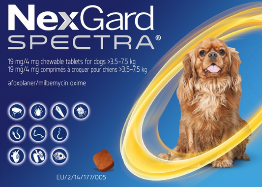 Nexgard Spectra for Dogs 3.6-7.5kg