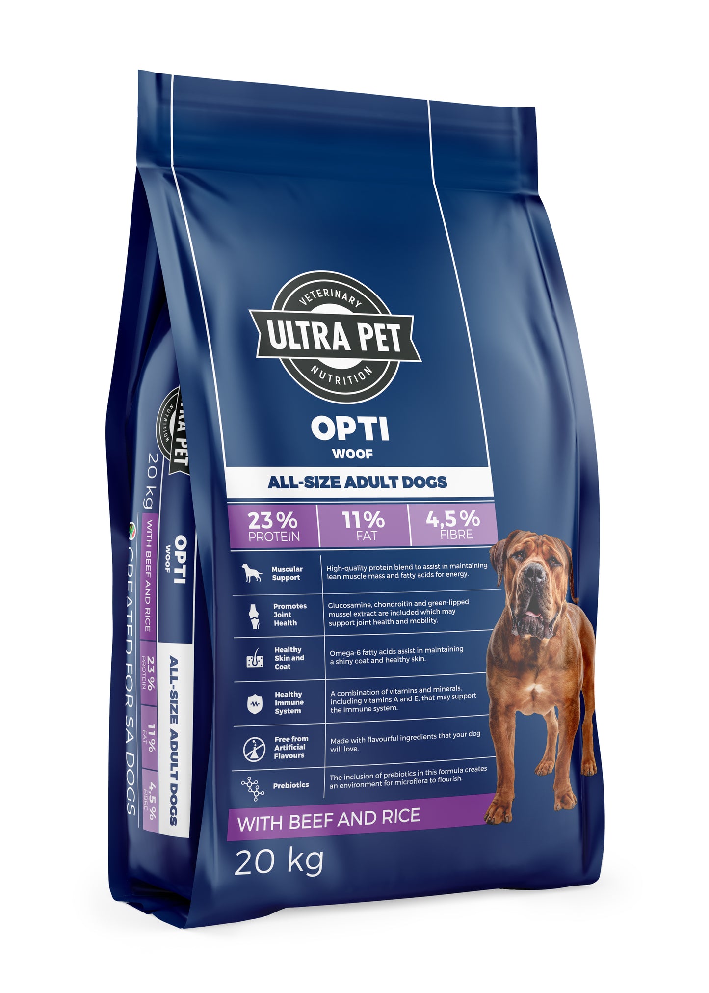 Ultra Pet Optiwoof Adult Dry Dog Food - Beef and Rice