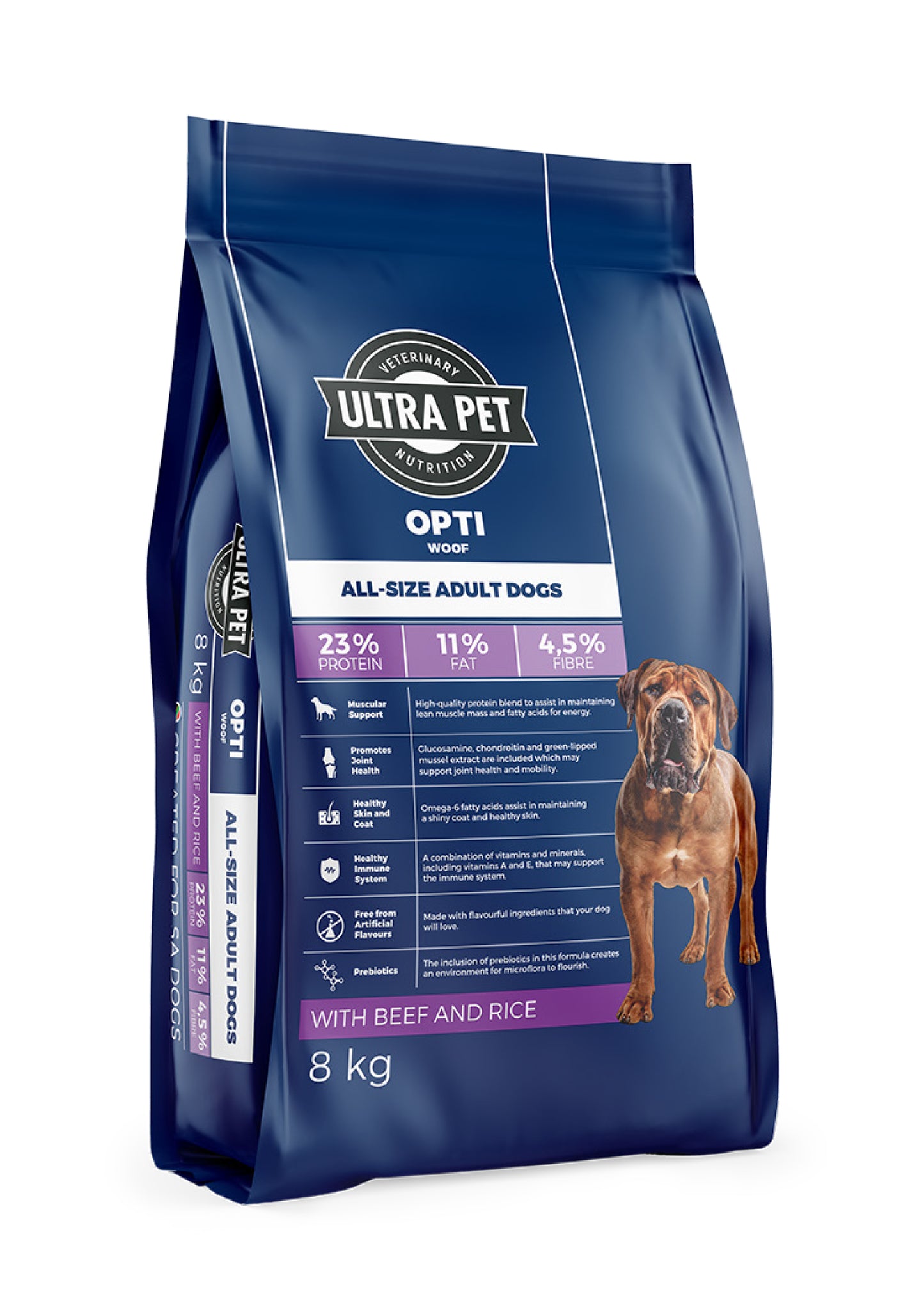 Ultra Pet Optiwoof Adult Dry Dog Food - Beef and Rice