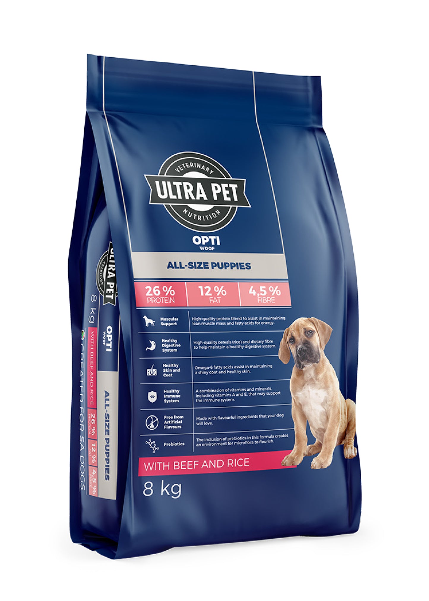 Ultra Pet Optiwoof Puppy Dry Dog Food - Beef and Rice