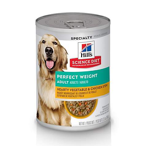 Hills Science Plan Perfect Weight Wet Dog Food Vegetable and Chicken Flavour