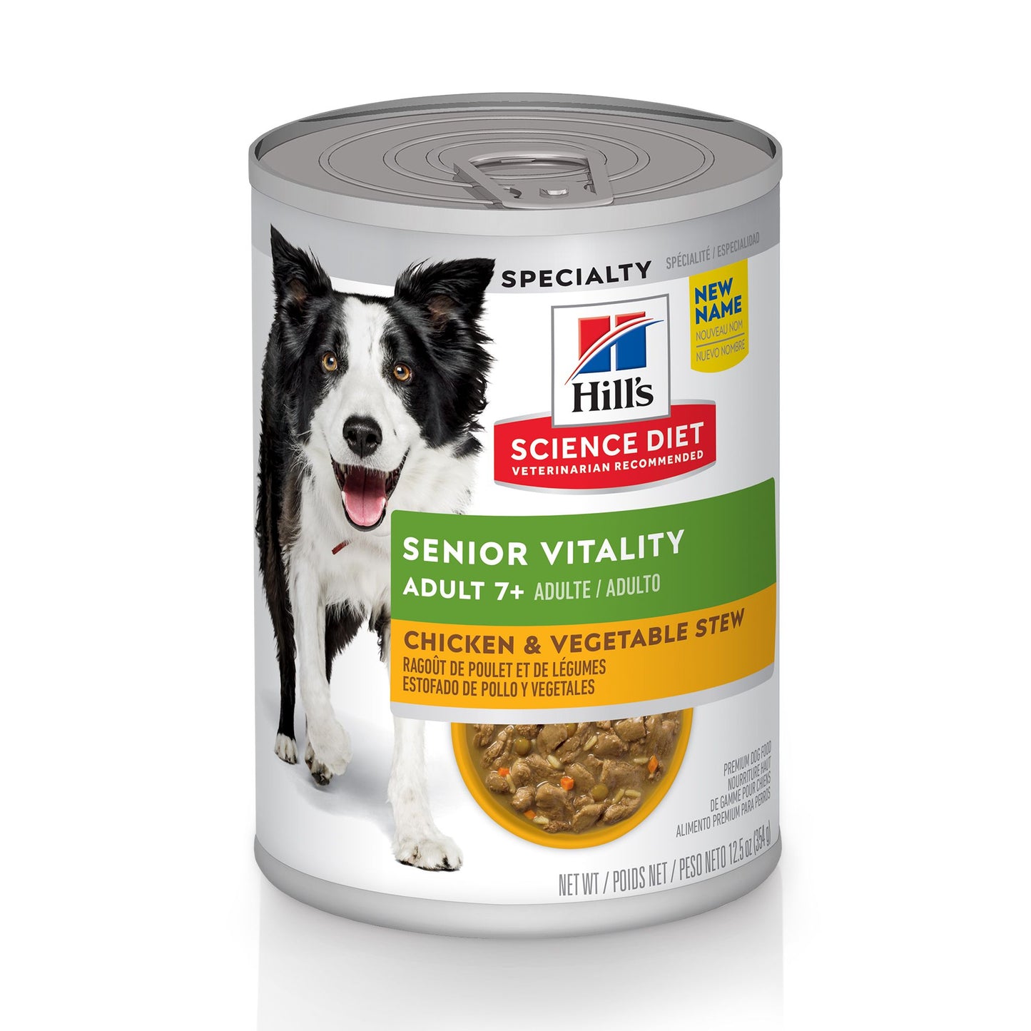 Hills Science Plan Adult Senior Vitality Wet Dog Food Chicken and Vegetable Flavour