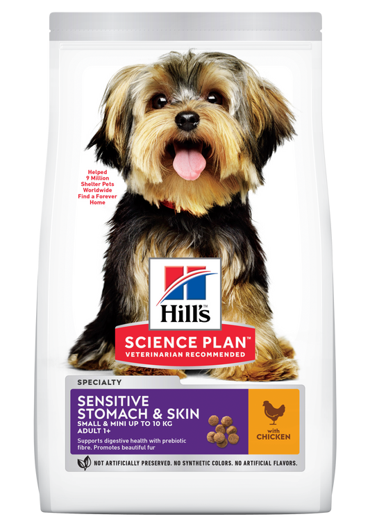 Hills Science Plan Adult Sensitive Stomach & Skin Small & Mini Breed Dry Dog Food