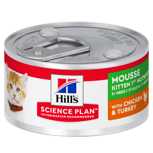 Hill's Science Plan Kitten First Nutrition Mousse Wet Food Chicken & Turkey Flavour (82g)
