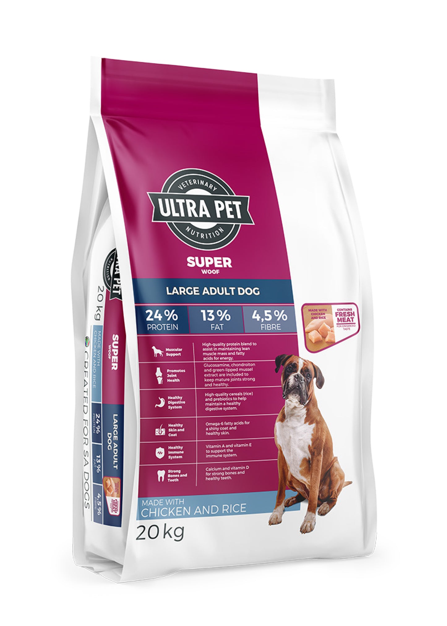 Ultra Pet Superwoof Large Adult Dry Dog Food - Chicken and Rice