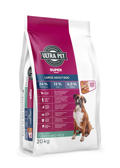 Ultra Pet Superwoof Large Adult Dry Dog Food - Turkey and Rice