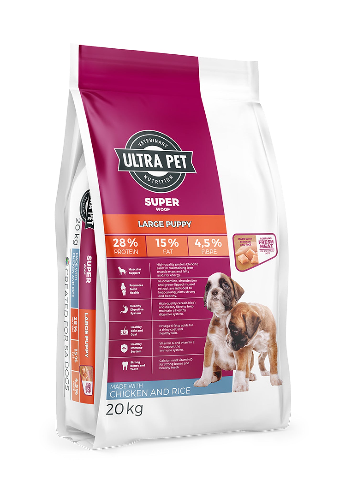 Ultra Pet Superwoof Large Breed Puppy Dry Dog Food - Chicken and Rice