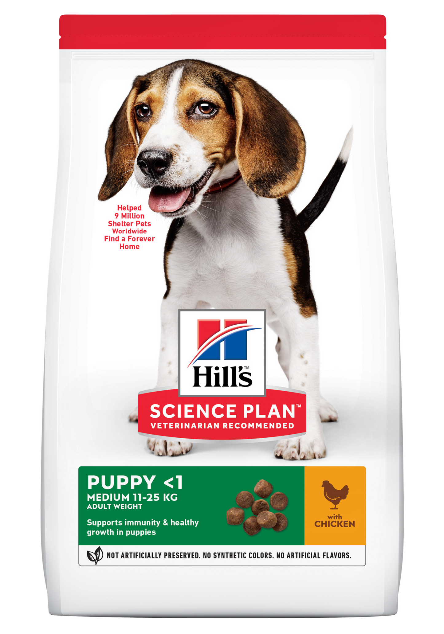 Hills Science Plan Puppy Medium Breed Dry Dog Food-Chicken