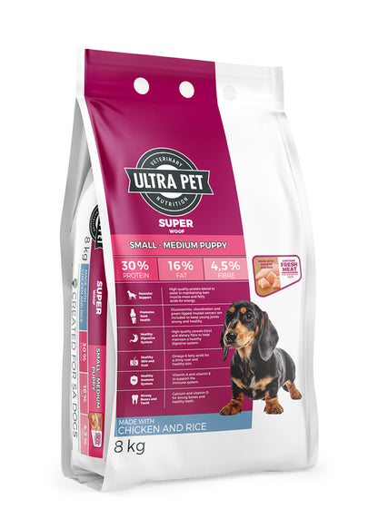 Ultra Pet Superwoof Small to Medium Puppy Dry Dog Food - Chicken and Rice